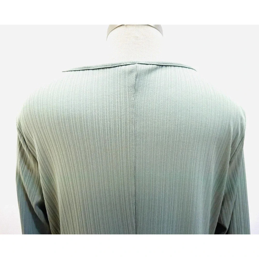 NWT NINE WEST Women Long Sleeve Pullover Round Neck Green Dress Petite Size XXL - Picture 8 of 14
